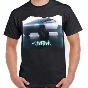 Tesla Cybertruck Electric Car Gift Men Son Dad Boyfriend T Shirt Tee S M L XL